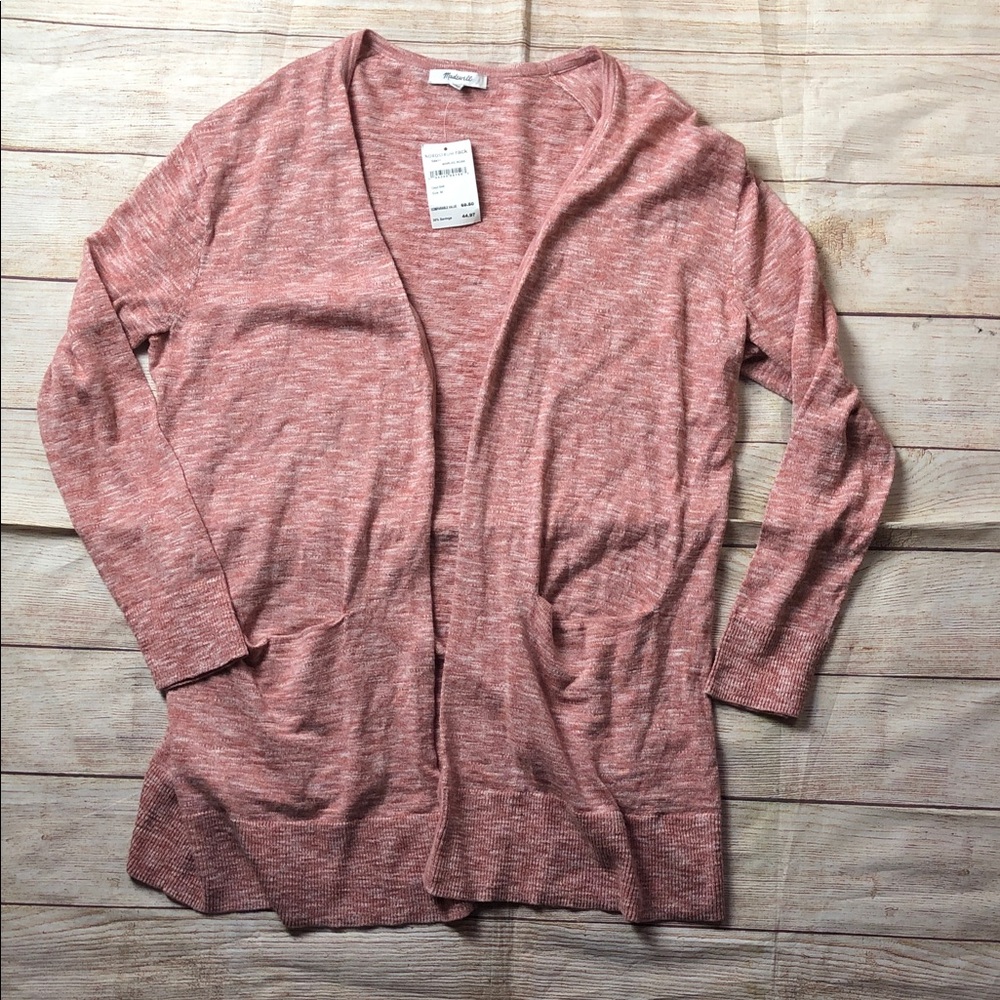 NWT Madewell Marled Rose Cardigan Sweater‎ 💙